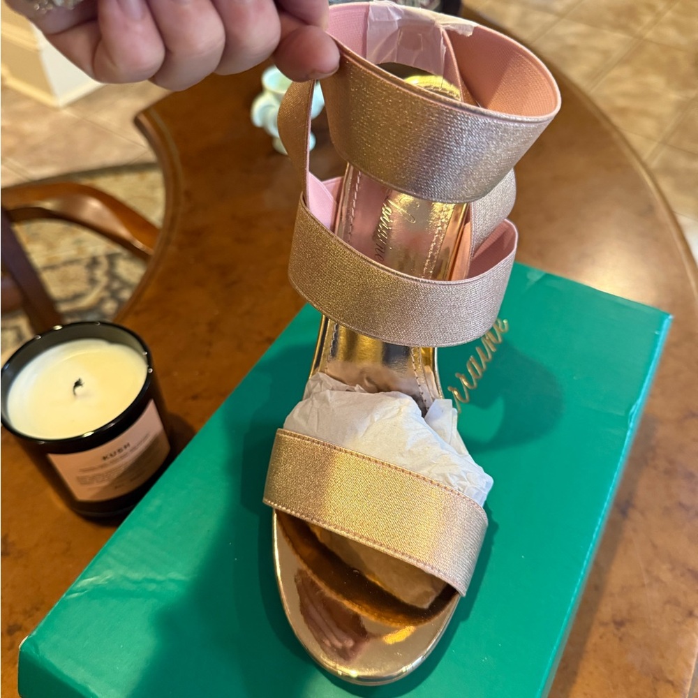 Lauren Lorraine Dallas Rose Gold Heels – Size 9.5